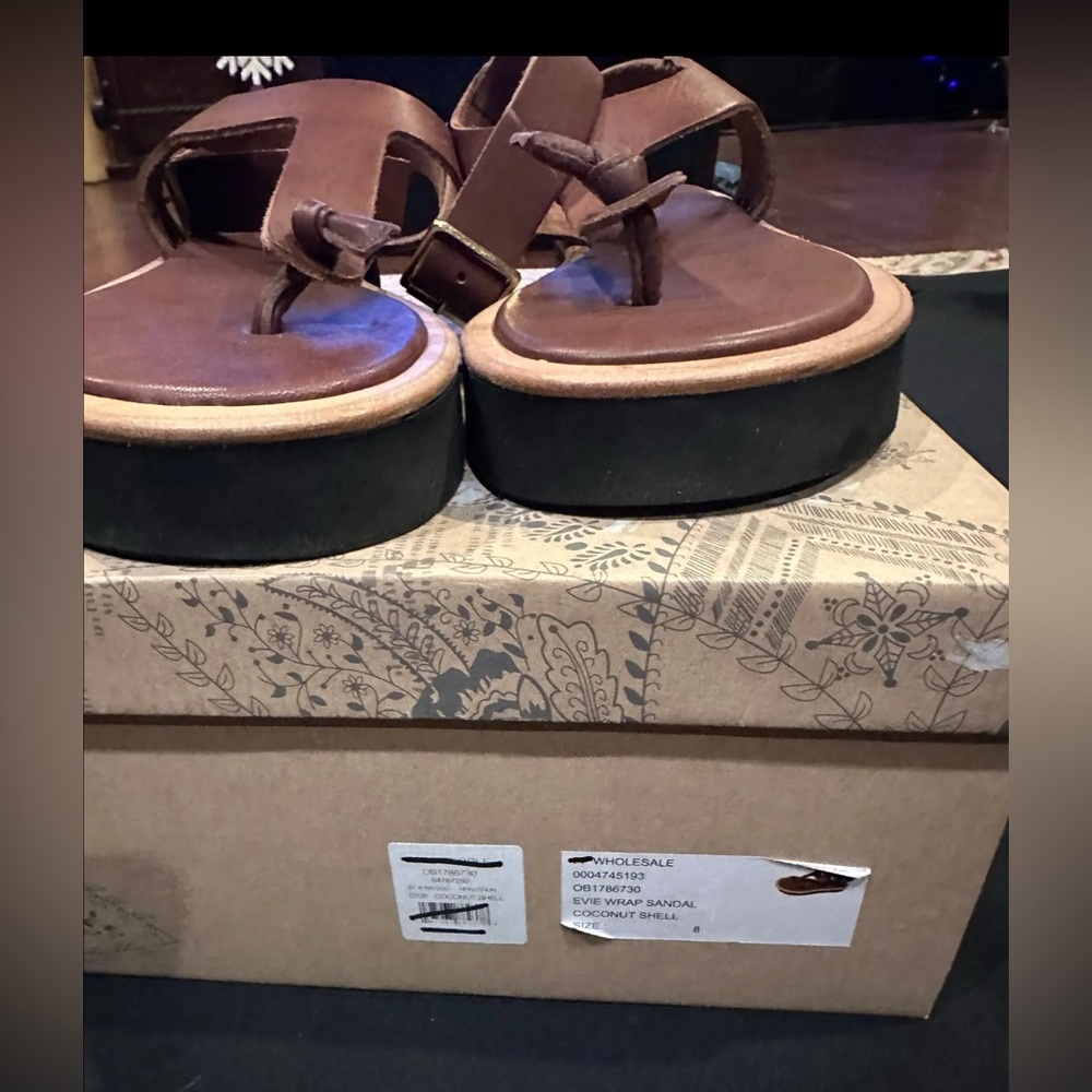 FREE PEOPLE Evie Wrap Sandal Size 8 - Picture 4 of 4